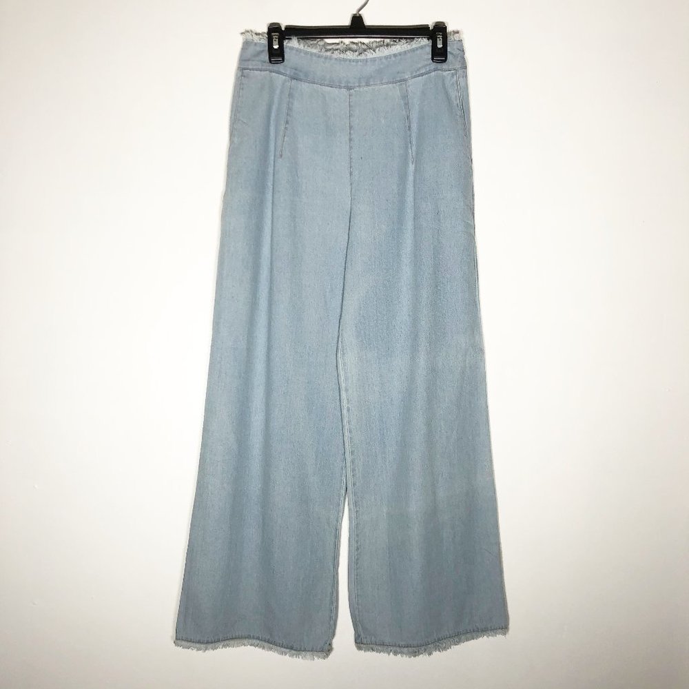 GB Wide Leg Jean Trouser Pants Womens Large Blue
